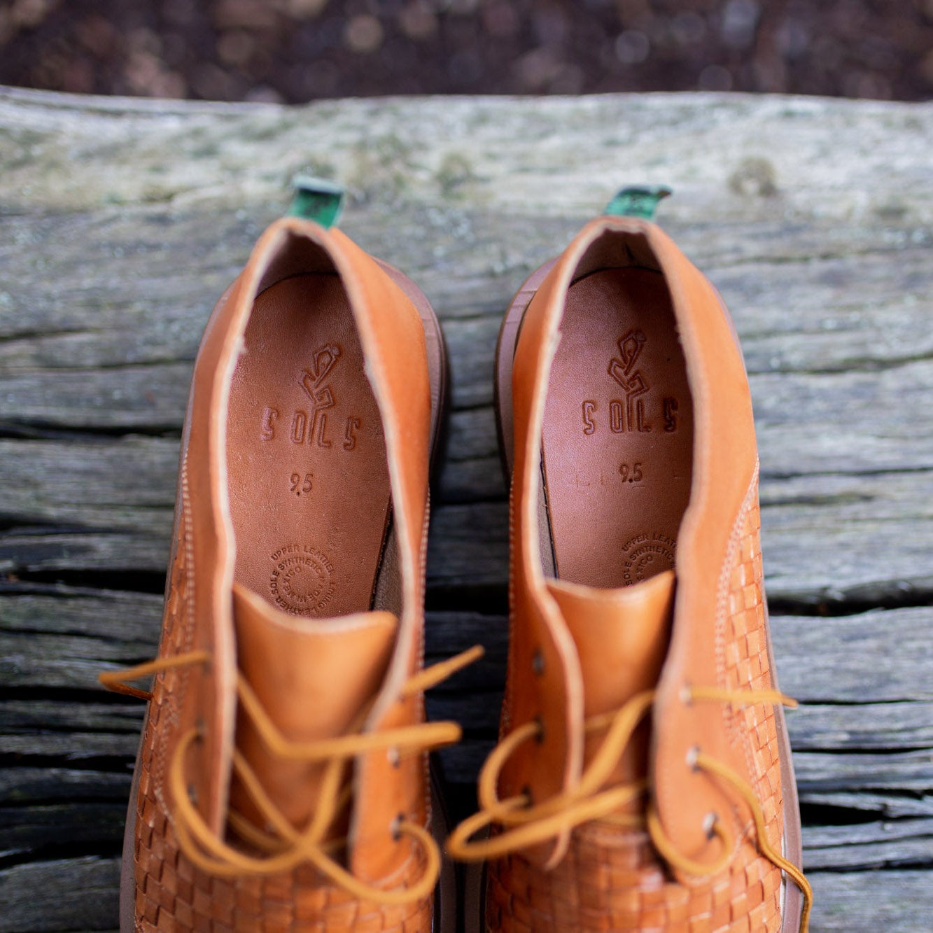 Alma Woven Leather Lug Sole Oxford